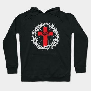 Crown of thorns, Jesus cross Hoodie